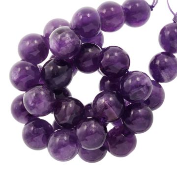 Amethyst Perlen (10 mm) 38 Stück