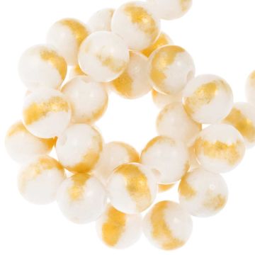 Mashan Jade Perlen (6 mm) White (63 Stück)