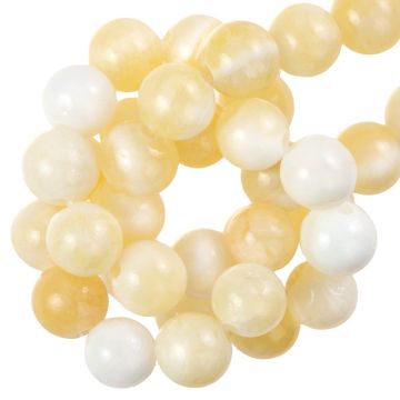 Honig Jade Perlen (6 mm) 60 Stück