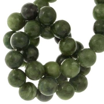 Serpentin Jade Perlen (8 mm) 45 Stück