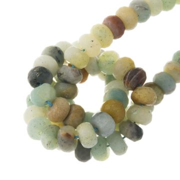 Amazonit Facettperlen (8 x 5 mm) 72 Stück