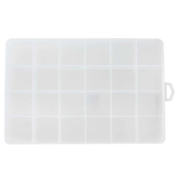 Aufbewahrungsbox 24 Fächer (14 x 19 x 2.2 cm)