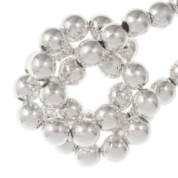 Hämatit Perlen (6 mm) Silver (70 Stück)