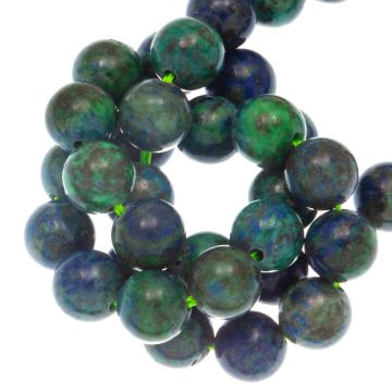 Lapislazuli / Chrysokoll Perlen (4 mm) 95 Stück