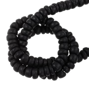 Kokos Perlen (5 x 2 - 4 mm) Black (150 Stück)