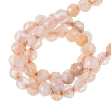 Mondstein Facettperlen (2 mm) 110 Stück