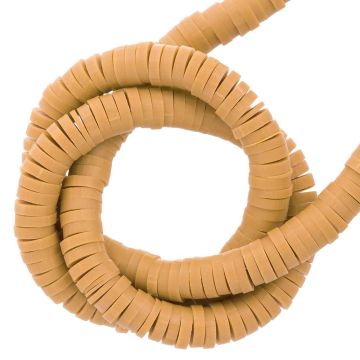 Polymer Perlen (4 x 1 mm) Caramel (350 Stück)