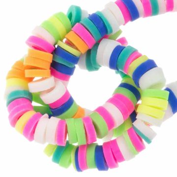 Polymer Perlen (4 x 1 mm) Mix Color Vibrant (300 Stück)