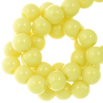 Acrylperlen (6 mm) Pastel Yellow (100 Stück)