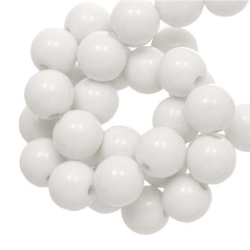 Acrylperlen (6 mm) White (100 Stück)