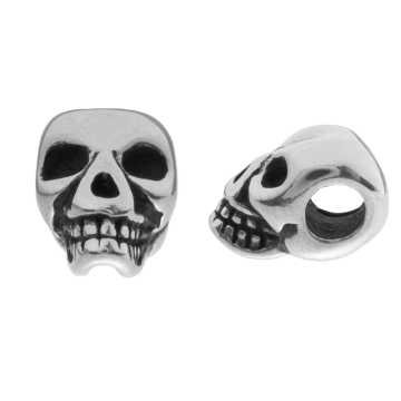 Edelstahl Perlen Großes Loch (13 x 8 x 8.5 mm) Altsilber (1 Stück) 