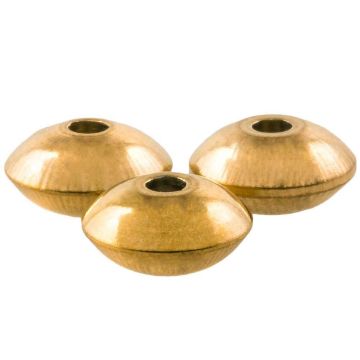 Edelstahl Perlen (8 x 4 mm) Gold (10 Stück)