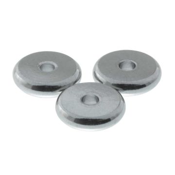 Edelstahl Spacer Perlen (8 x 2.5 mm) Altsilber (25 Stück)