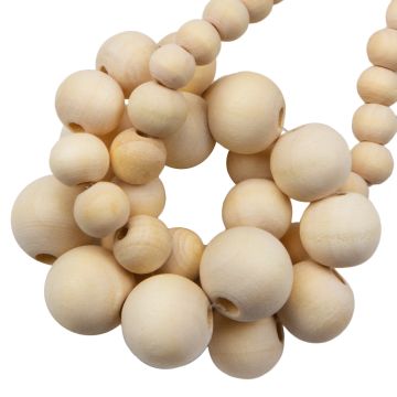 blanke houten kralen