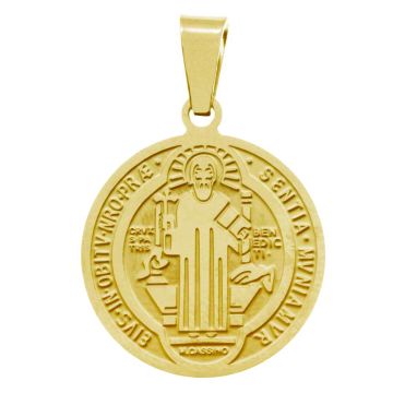 Edelstahl Pendant (29 x 20 x 2 mm) Gold (1 Stück)