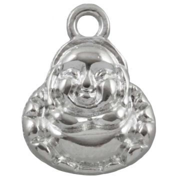 Charm Buddha (15 x 11 x 2.5 mm) Altsilber (25 Stück)