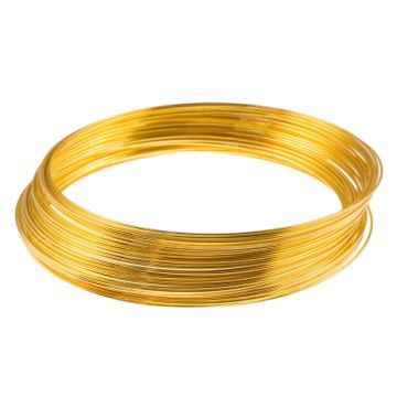 Memory Wire (65 mm x 0.6 mm) Gold (40 Windungen)