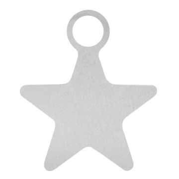 Edelstahl Charm Stern (10 x 8 x 0.8 mm) Silber (10 Stück)