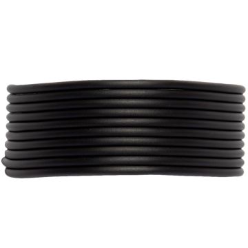 Gummiband hohl (5 mm) Black (2 Meter)