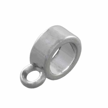 Charmträger (Innenmaß 4 mm) Altsilber (10 Stück)