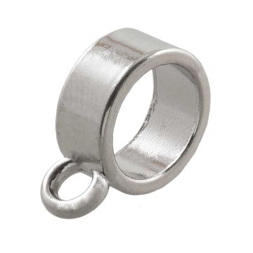 Charmträger (Innenmaß 7 mm) Altsilber (10 Stück)