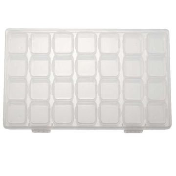 Aufbewahrungsbox 7 x 4 separaten Boxen (10.5 x 17.5 x 2.6 cm)