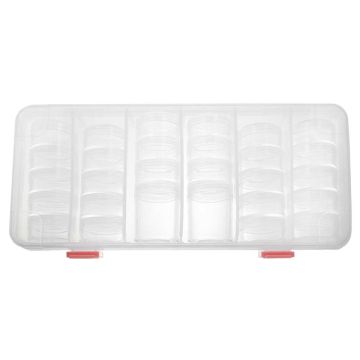 Aufbewahrungsbox Deluxe 28 Fächer (13 x 26.5 x 4.5 cm)