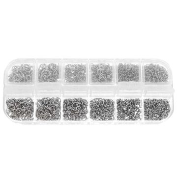 Sortierkasten - Biegeringe  (4 - 6 mm) Silber 