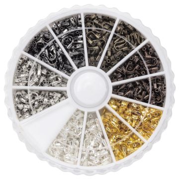 Sortierkasten - Drahtschutzbügel  (4.5 x 4 mm) Mix Color (540 Stück)