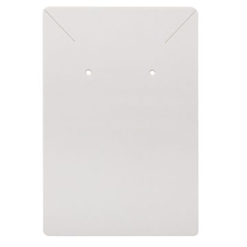 Schmuckkarten Ohrringe, Halskette (6 x 9 cm) White (5 Stück)