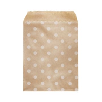 Geschenktüten Kraftpapier Punkte (10 x 13 cm) Brown (10 Stück)