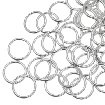 Biegeringe (10 x 1.2 mm) Altsilber (40 Stück) 