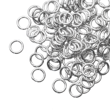 Biegeringe (6 x 0.7 mm) Altsilber (200 Stück) 