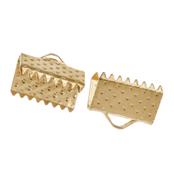 Bandklemme (7 x 10 mm) Gold (20 Stück)
