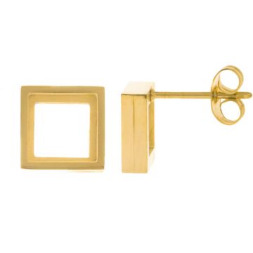 Edelstahl Ohrstecker (9 x 3 mm) Gold (2 Stück)