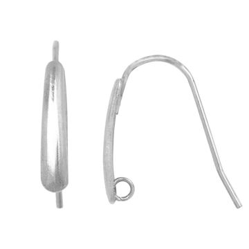 Edelstahl Ohrhänger (18.5 x 13.5 mm) Altsilber (4 Stück)