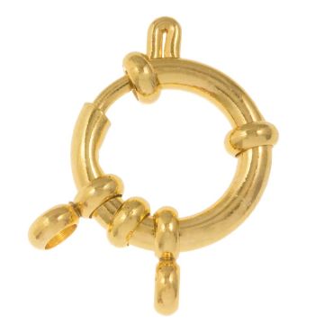 Rettungsring Verschluss Edelstahl (23 x 12 x 2.5 mm) Or (2 Stück)