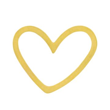 Edelstahl Schmuckverbinder Herz (10.5 x 13 x 1 mm) Gold (2 Stück)