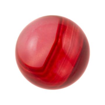Gestreifter Roter Achat Cabochon (8 mm) 3 Stück