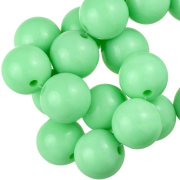 Acrylperlen (16 mm) Medium Aquamarine (25 Stück)