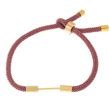 Armband DIY - Geflochtene Nylonkordel Verstellbar (23cm) Rusty Red (1 Stück)