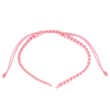 Armband DIY - Geflochtene Nylonkordel Verstellbar (15 cm) Pink (1 Stück)
