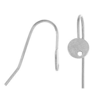 Edelstahl Ohrhänger (20.5 x 6 x 13.5 mm) Altsilber (4 Stück)