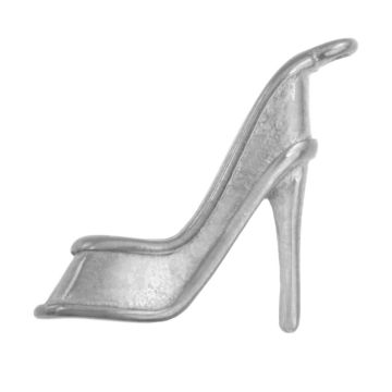 Edelstahl Charm Hochhackiger Schuh (13.5 x 16 x 3.5 mm) Altsilber (2 Stück)