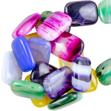 Achat Perlen (18 x 13 x 5 mm) 10 Stück