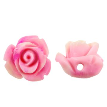 Synthetische Koralle Perlen (10 x 10.5 x 8 mm) Sweet Pink (5 Stück)