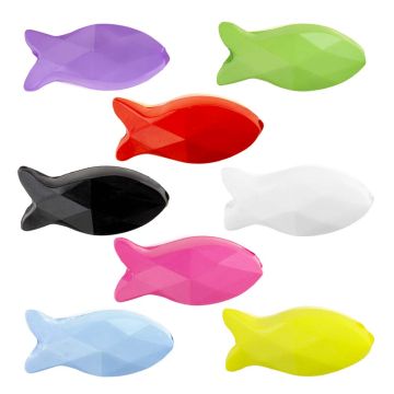 Acrylperlen Fisch Opak (18 x 8 x 6 mm) Mix Color (20 Stück)