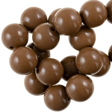 Acrylperlen (16 mm) Elegant Brown (25 Stück)