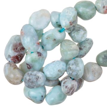 Larimar Perlen (5 - 11 x 5 - 7 mm) 30 Stück