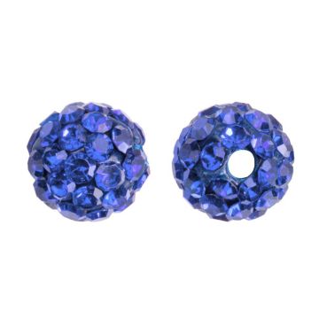 Shamballa Perlen (8 mm) Lichen Blue (5 Stück)